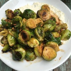 Gluten-free brussels sprouts from Chalk Point Kitchen